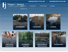 Tablet Screenshot of hayesjames.com
